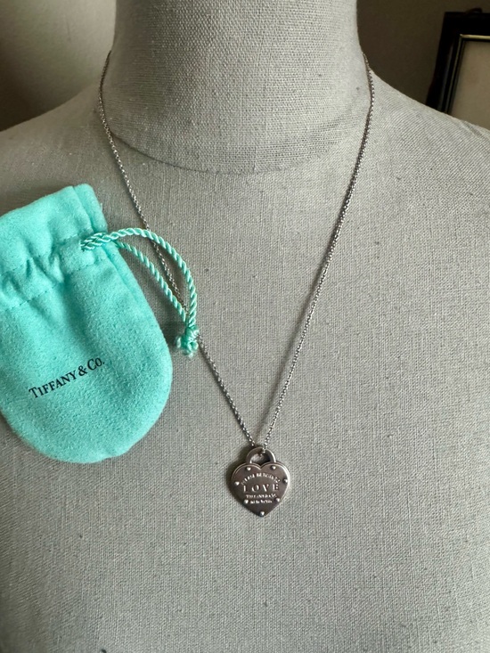 Tiffany & Co. Jewelry - Tiffany & Co. Sterling Silver Heart 'Return to Love” pendant